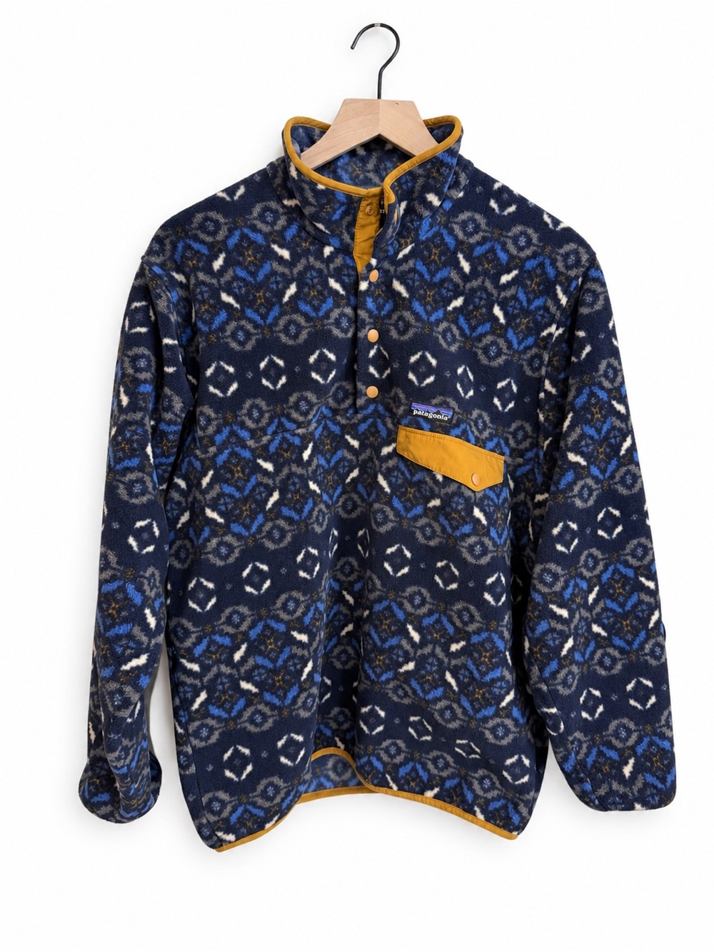 Patagonia Synchilla Snap-T Tundra Cluster Navy Fleece Men’s Small
